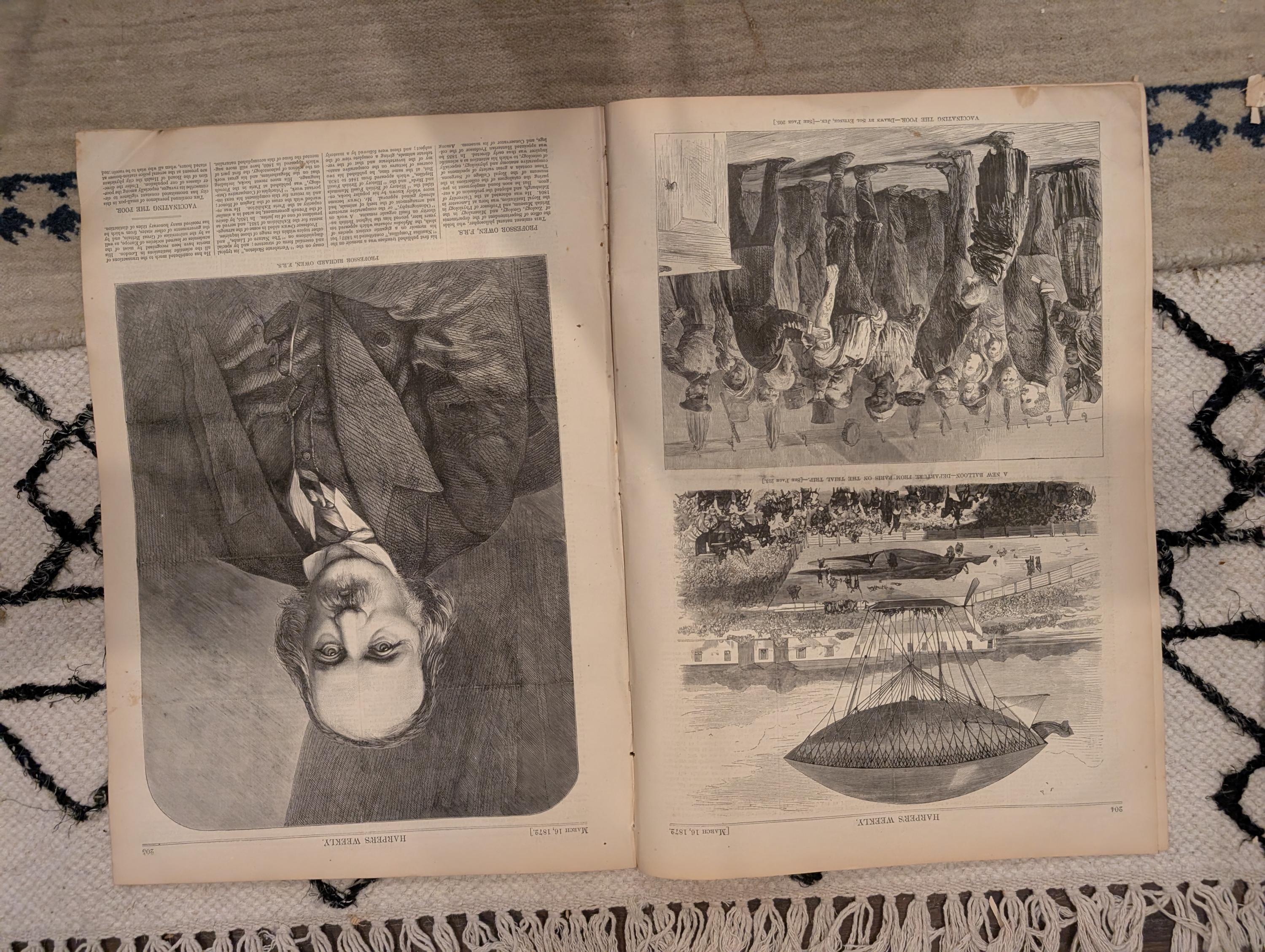 1872 Oyster Shucking Harper's Weekly March 16 Chesapeake Bay Nast