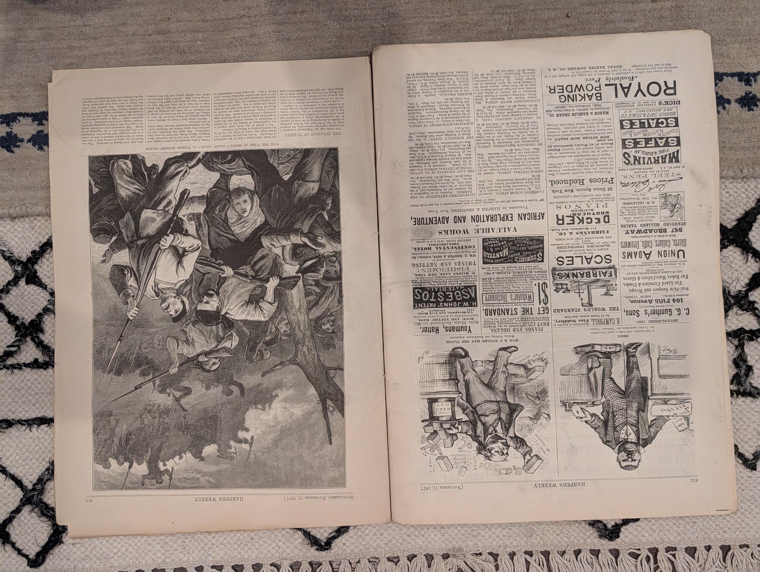 1877 Chief Joseph Surrender, Nicopolis Ruins, Nast Elephant — Nov 17