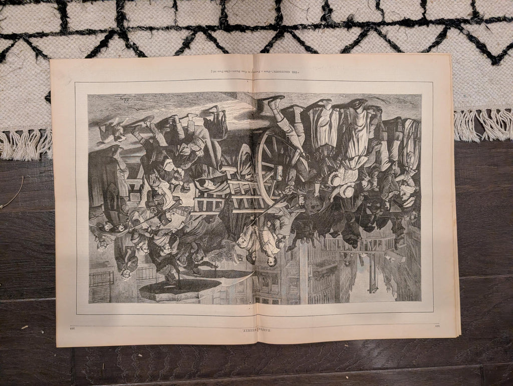 1881 Nast "Clean Sweep NYC," Hunter's Point Sick Room, Negro Laborers Hudson — Aug 20