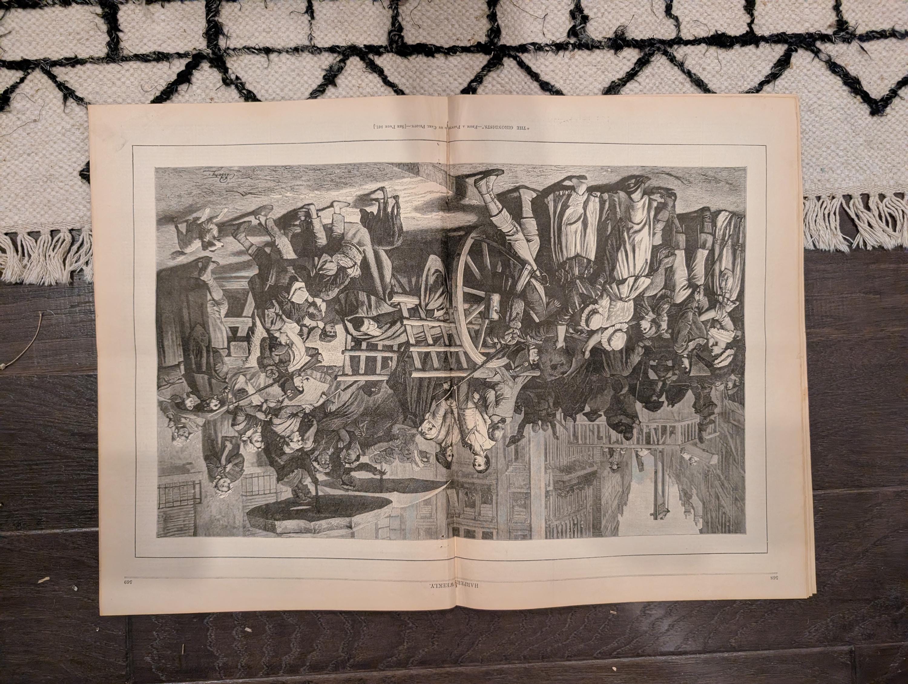 1881 Nast "Clean Sweep NYC," Hunter's Point Sick Room, Negro Laborers Hudson — Aug 20