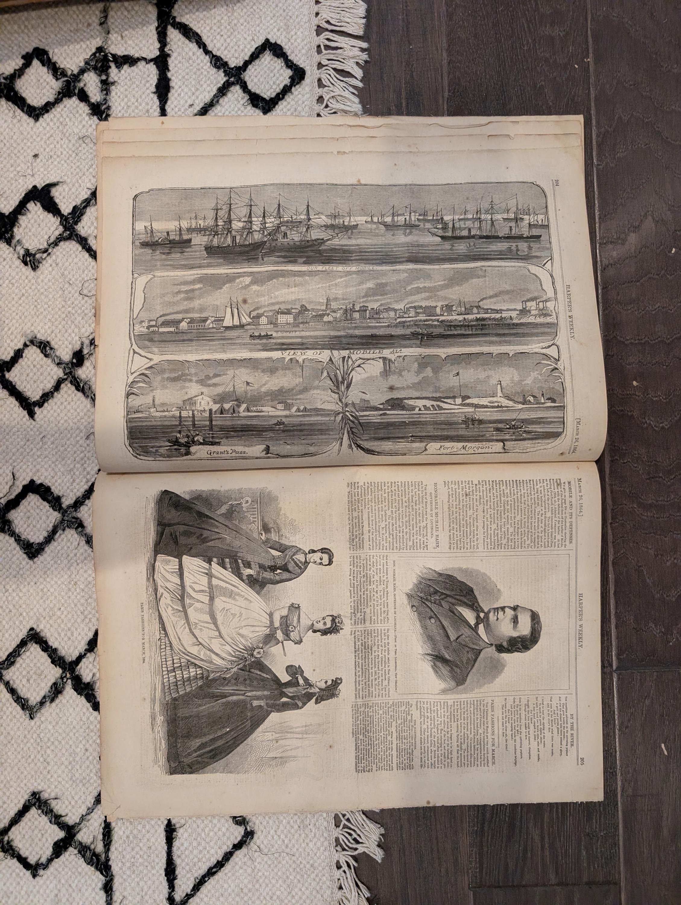 Harper's Weekly 1864 General Custer March 26 Grant Lieutenant-General