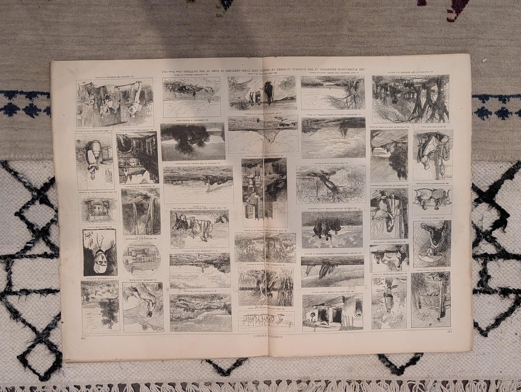 1877 Winslow Homer Backgammon, Central Park Skating, Nast — Feb 24