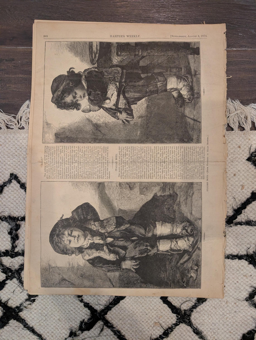 1874 Arctic Bear Hunt, NJ Veterans Reunion, Nast, Harper's Weekly — Aug 8