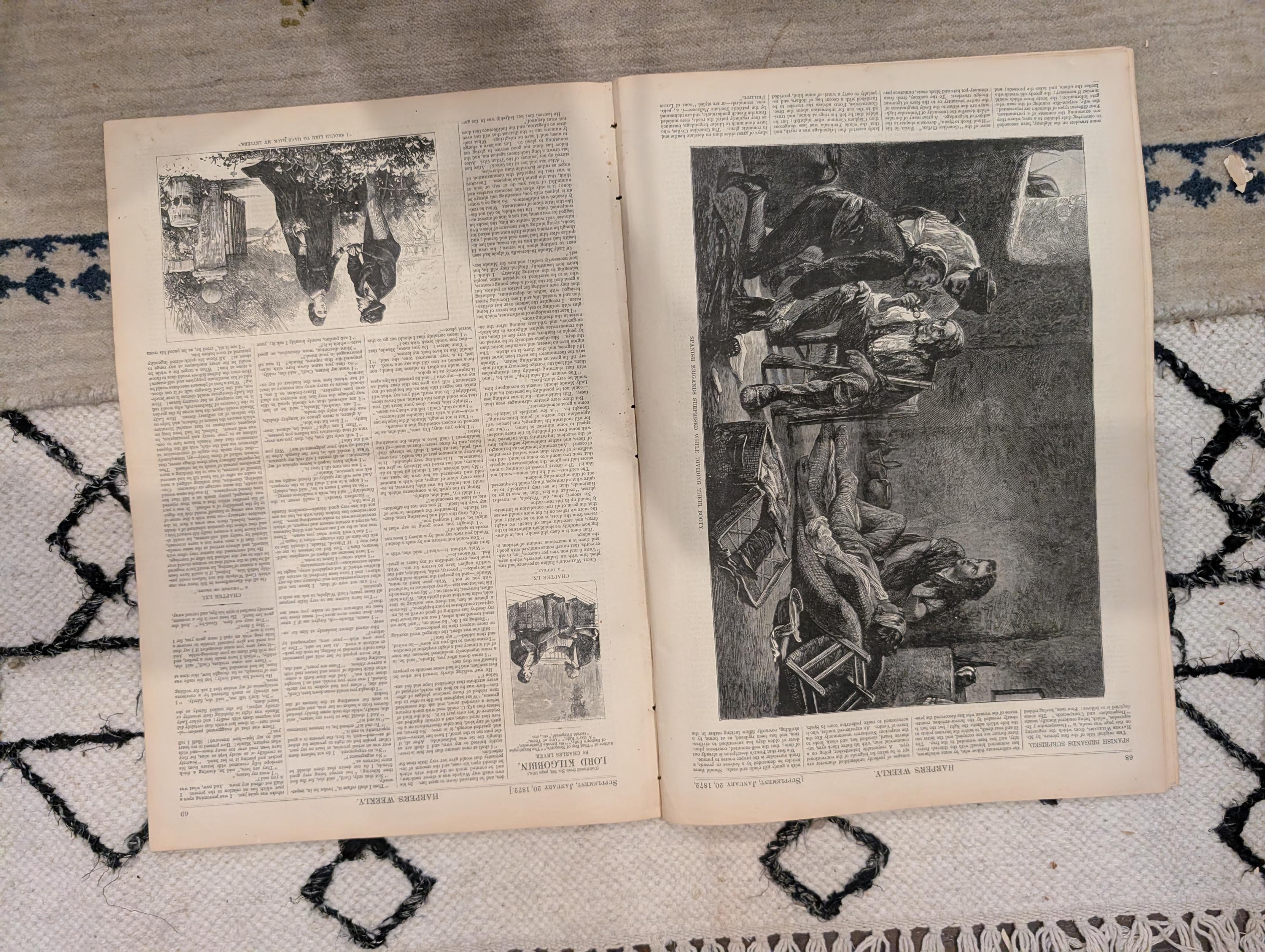 1872 James Fisk Harper's Weekly January 20 Home for Lost Dogs