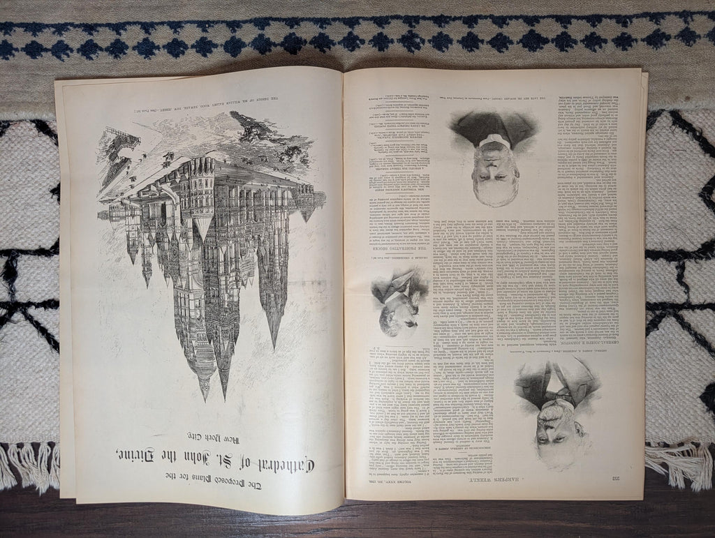 1891 Remington Indian Fishing Front Page, J. Bruce Ismay Pre-Titanic, Badminton — Apr 4