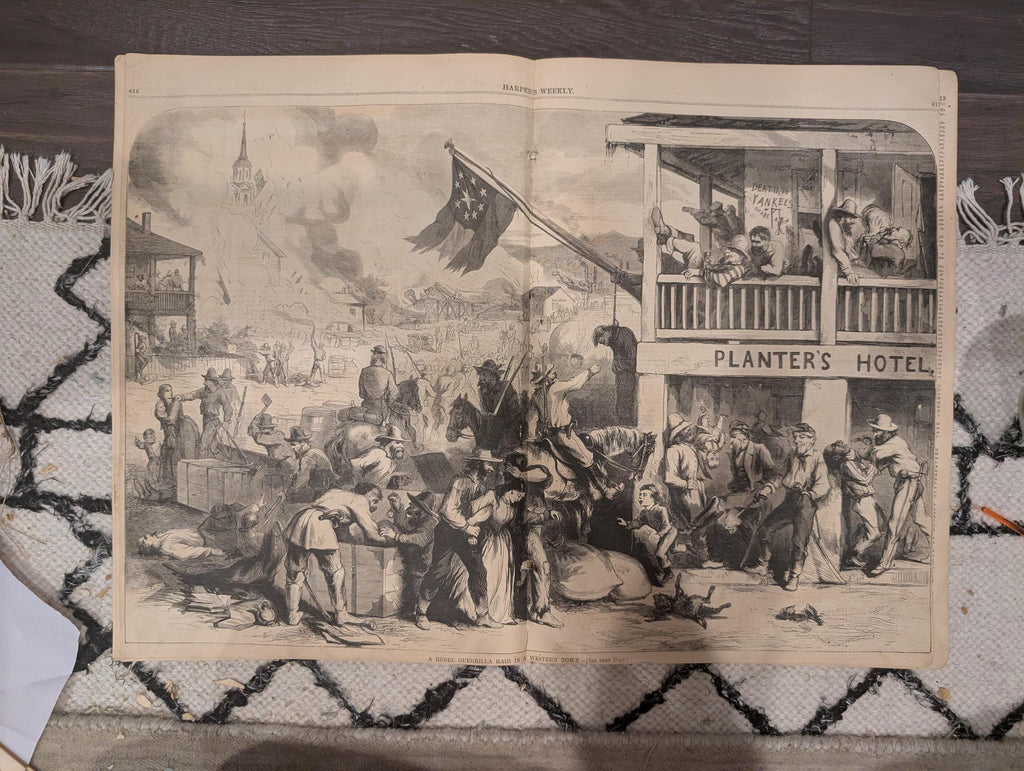 Harper’s Weekly — September 27, 1862 — Rebel Occupation of Frederick & Hagerstown, Maryland + Cincinnati Views