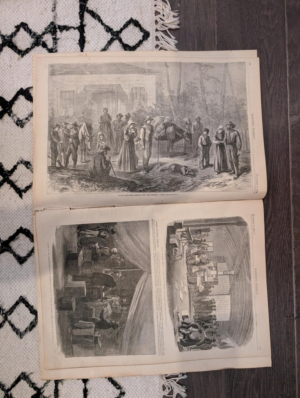 1864 Phil Sheridan's Ride Harper's Weekly November 05 Petersburg Dutch Gap
