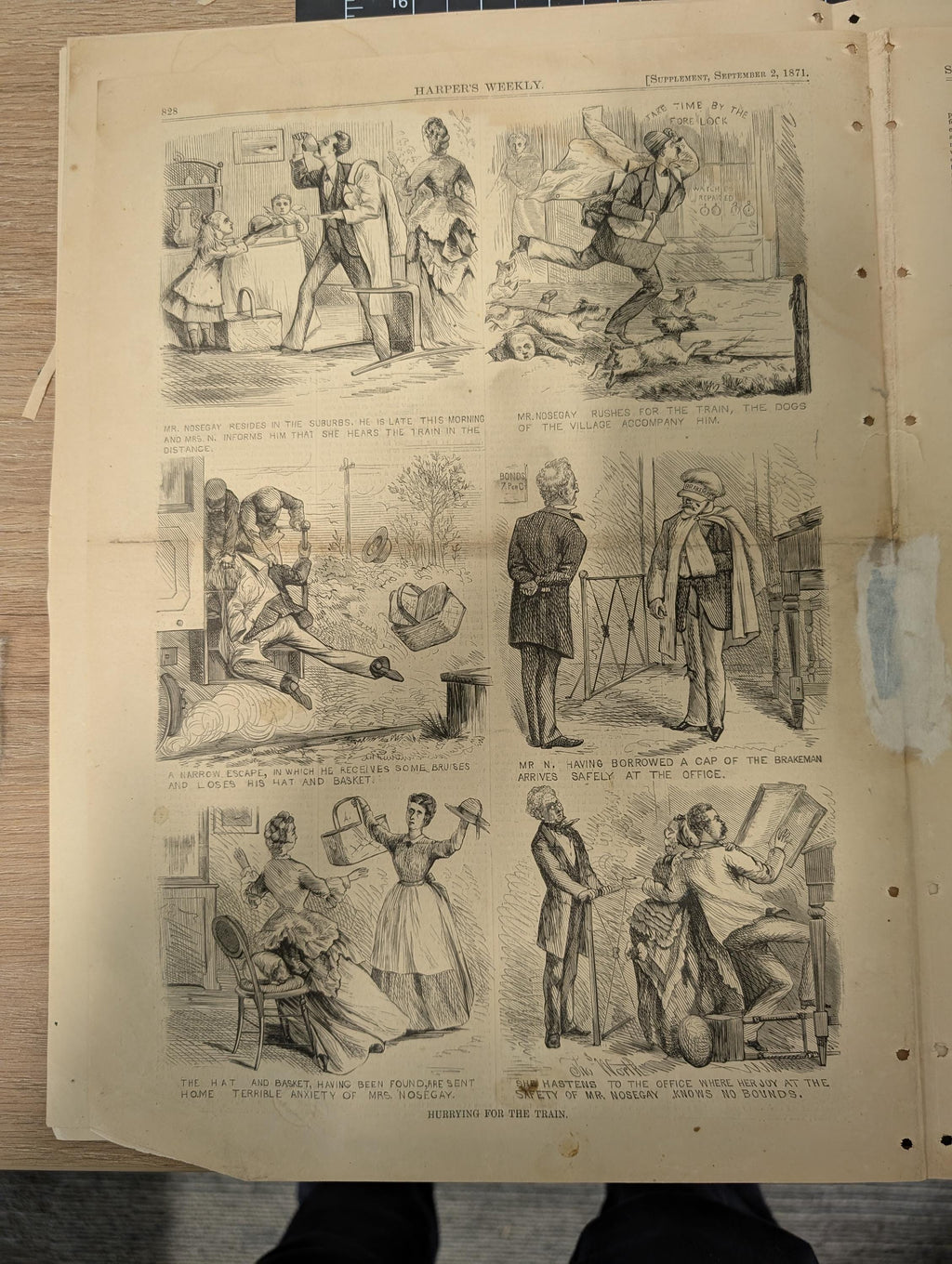 Harper’s Weekly – September 2, 1871 | Thomas Nast Cartoon, Wilkie Collins Portrait, Tammany Ring, “Summer Palaces” | Complete w/ Supplement