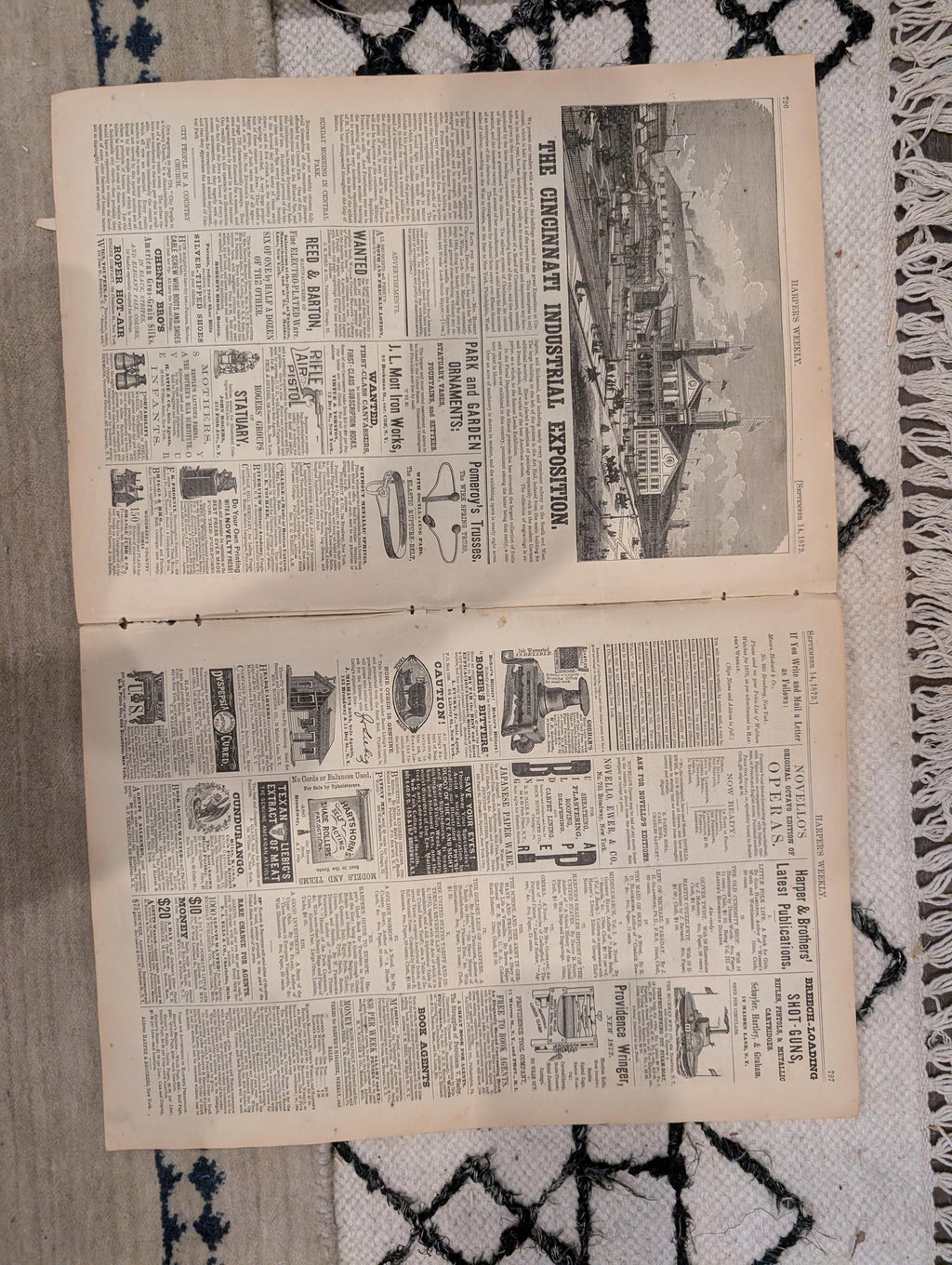 1872 Winslow Homer Catskill Falls Harper's Weekly Sept 14 Thomas Nast