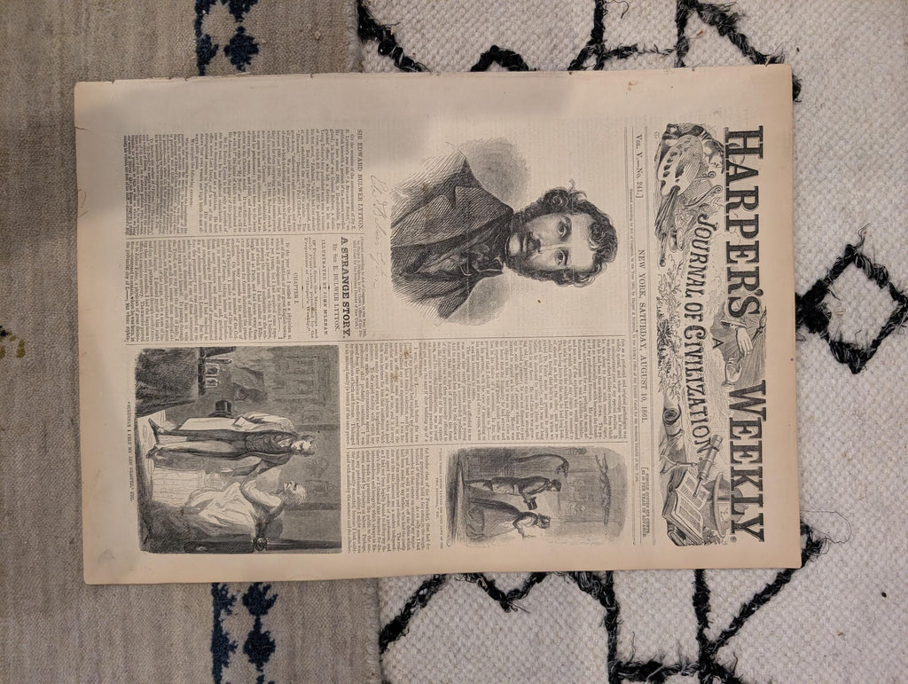 1861 Battle of Bull Run Harper's Weekly August 10 New York 69th Irish Brigade