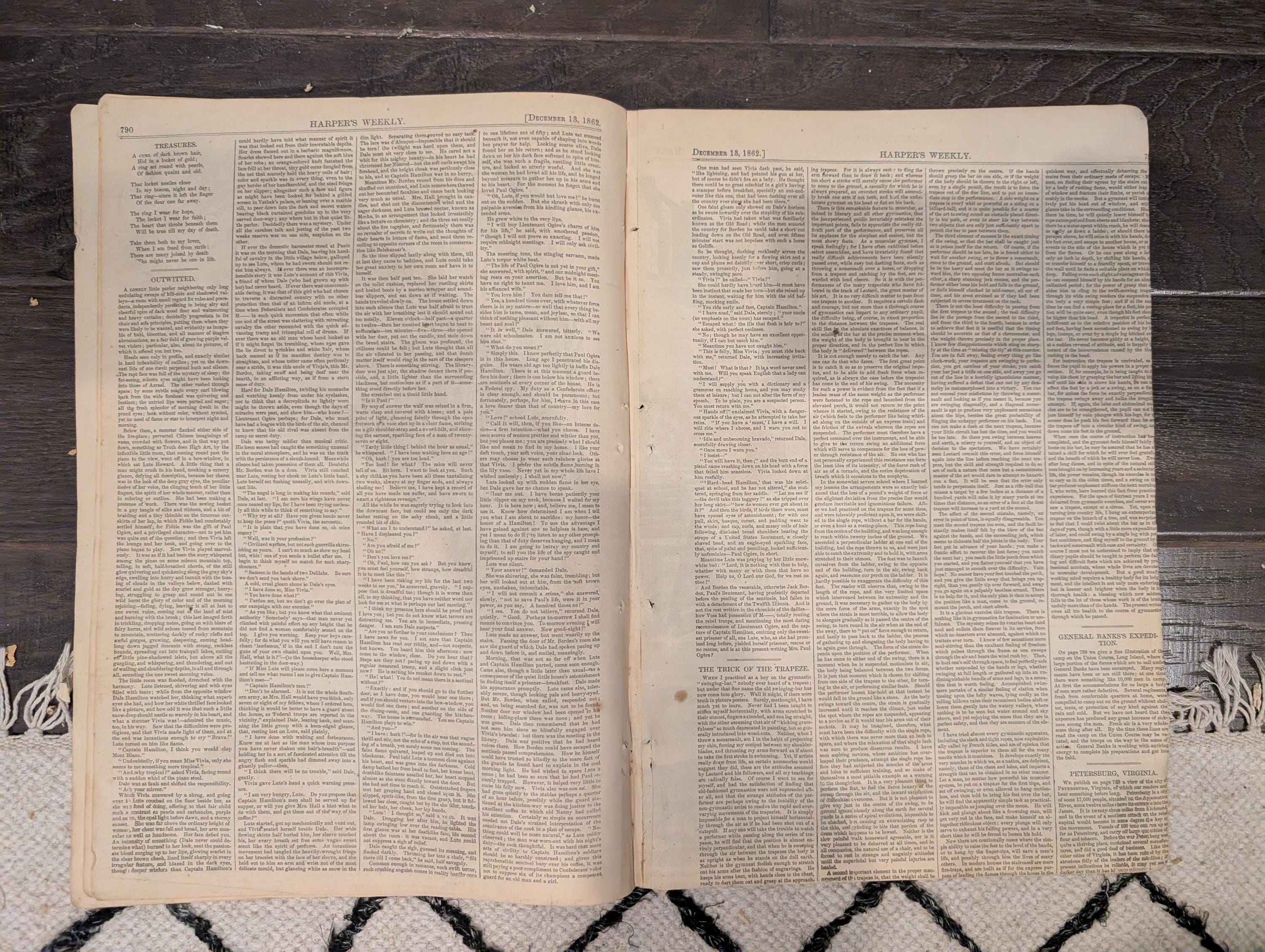 Harper’s Weekly – December 13, 1862 – Burnside & Commanders • Fredericksburg March • Petersburg, VA