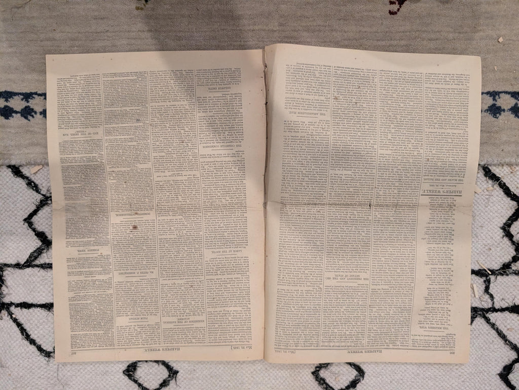 1865 Lincoln Funeral Chicago Harper's Weekly May 20 Garrett's Barn Sultana