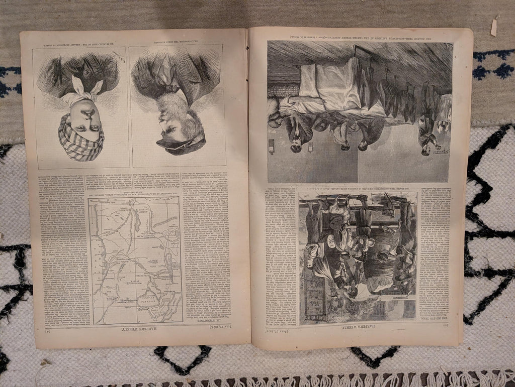 1872 Livingstone Stanley Expedition Harper's Weekly July 27 Thomas Nast
