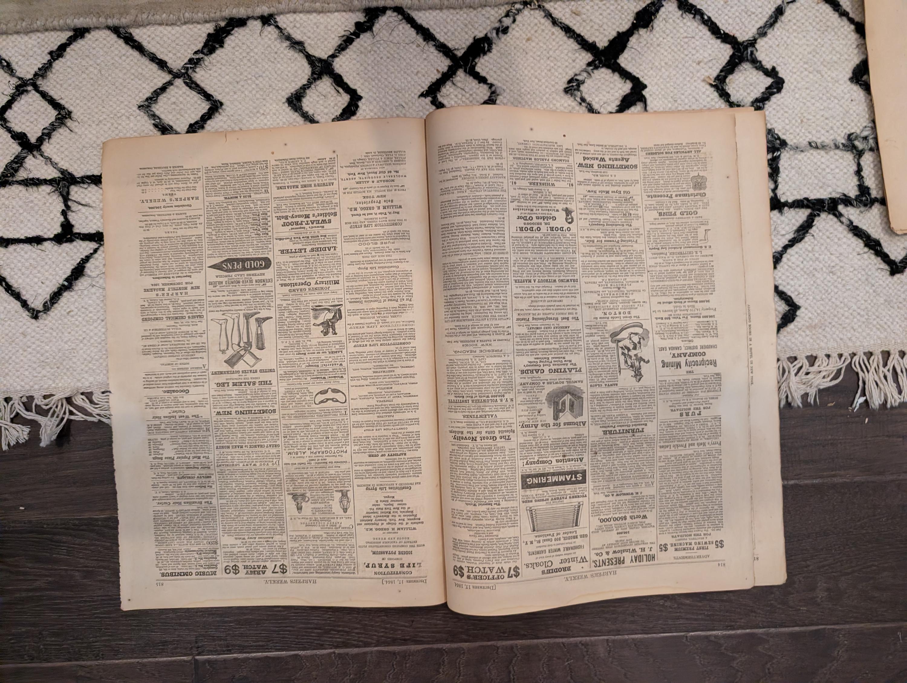 1864 George Thomas Harper's Weekly December 17 William Tecumseh Sherman
