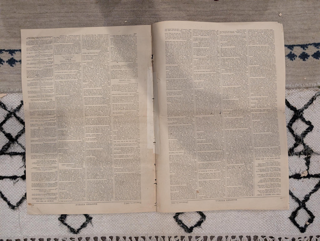 1865 Sherman's Savannah Review Harper's Weekly Feb 11 Smithsonian Fire