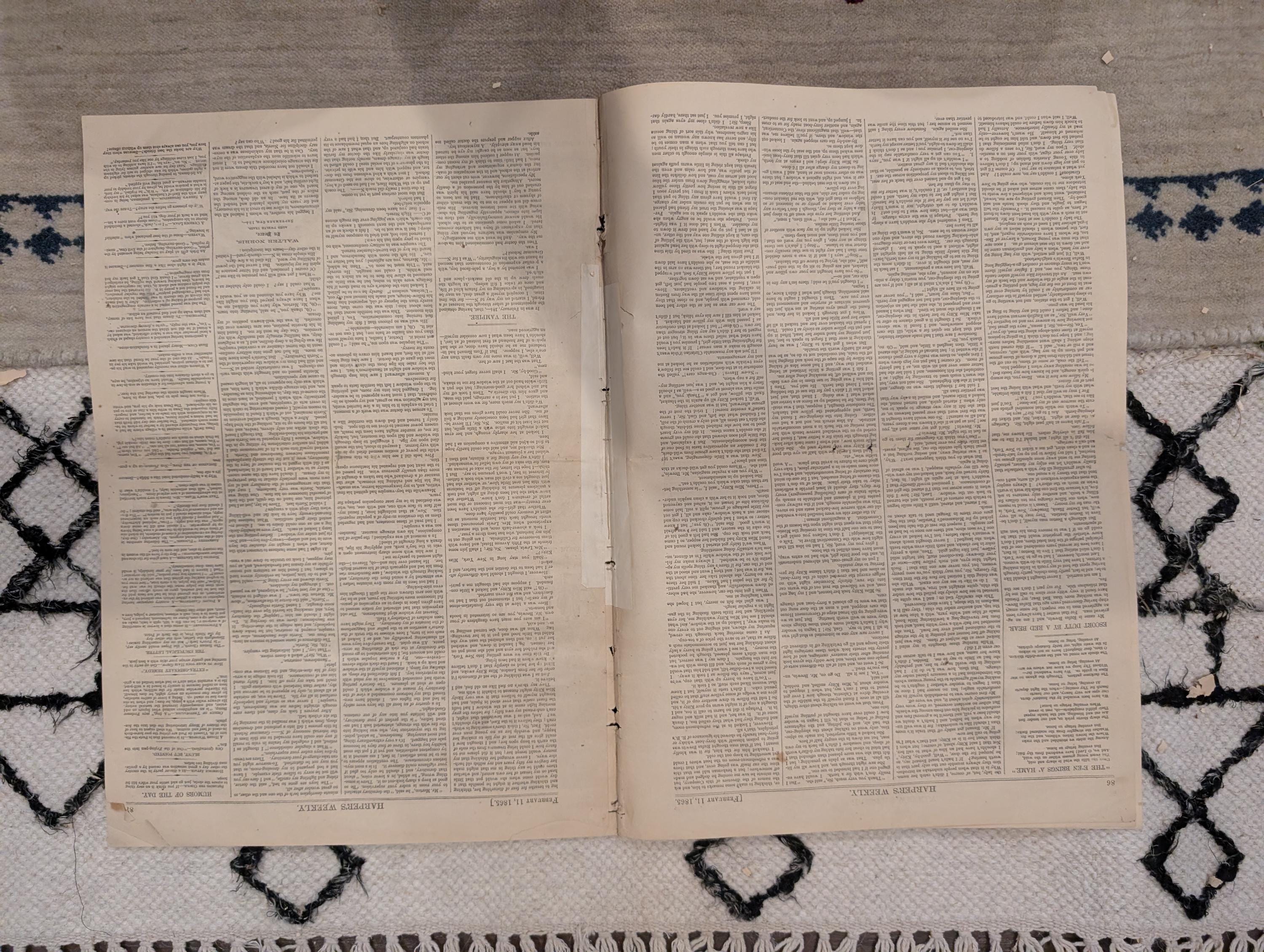 1865 Sherman's Savannah Review Harper's Weekly Feb 11 Smithsonian Fire