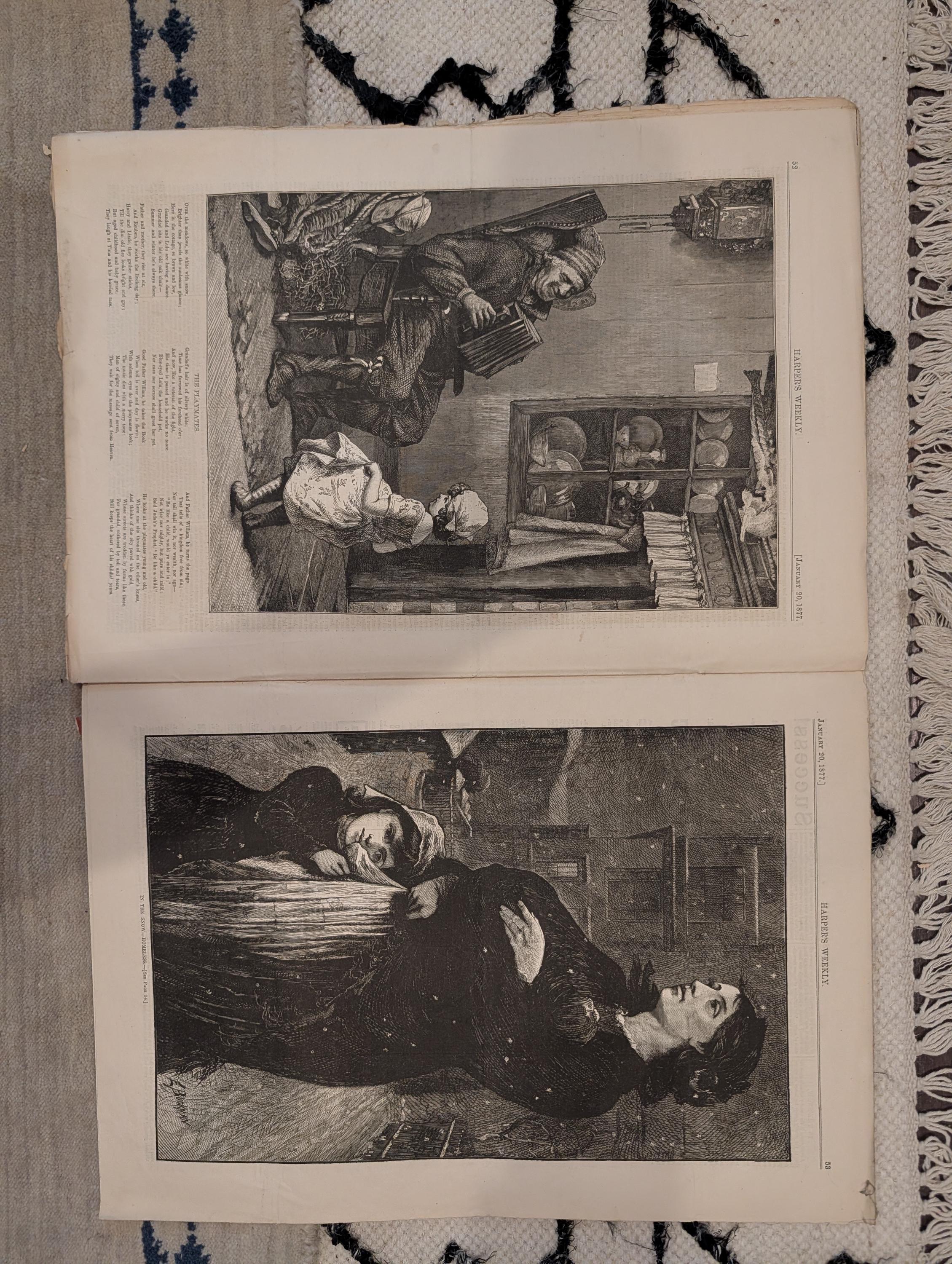 1877 Vanderbilt Portrait, Ashtabula Disaster, Snow Homeless NY — Jan 20