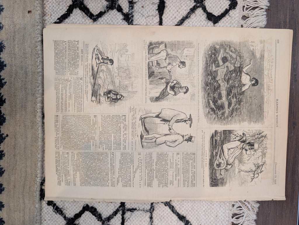 1857 Brigham Young Utah Harper's Weekly September 19 Malay Pirates Nazareth