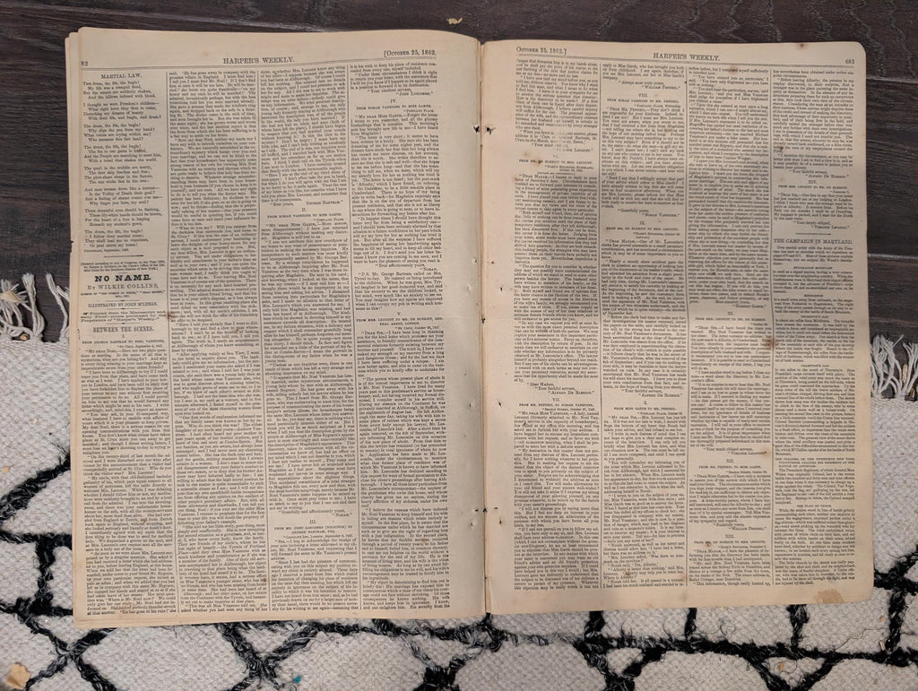Harper’s Weekly – October 11, 1862 • Battle of Antietam Centerfold • Lincoln Proclamation • South Mountain Map