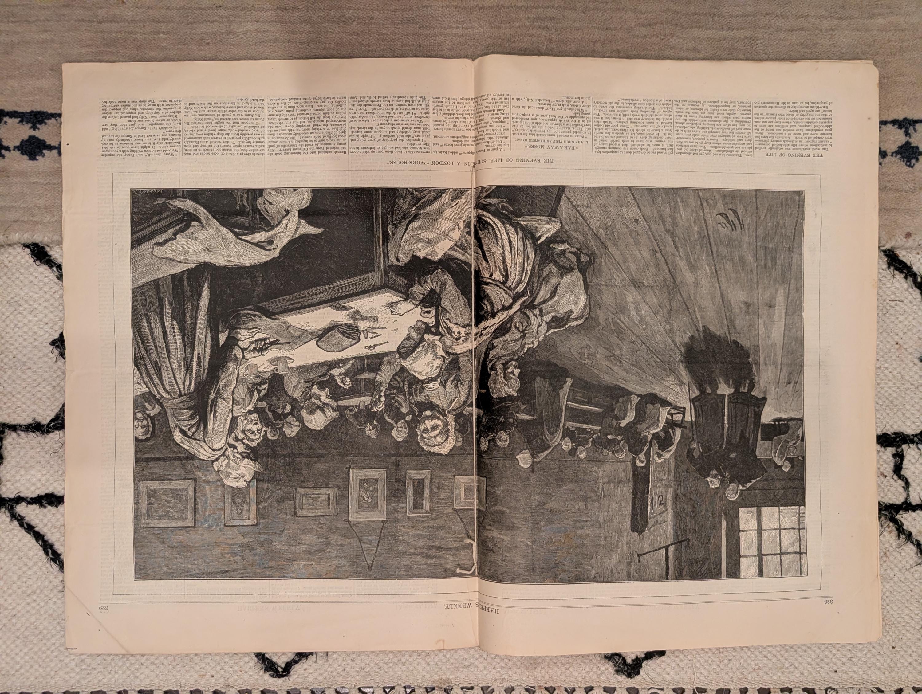 1877 London Workhouse, Schliemann Mycenae, Young Lions, Nast — Apr 28