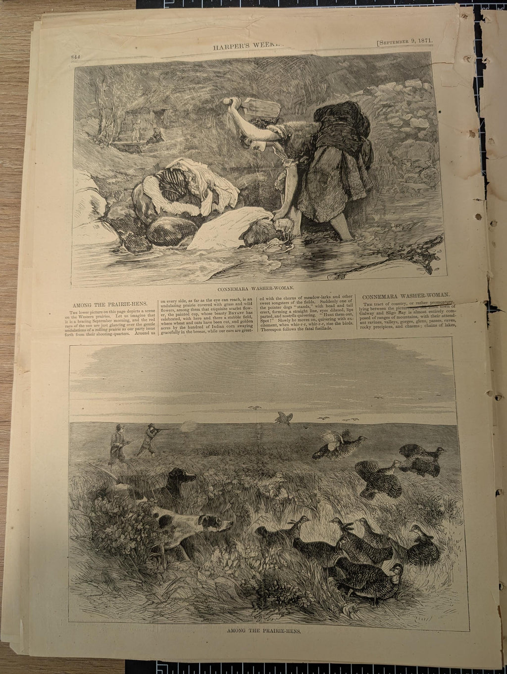 Harper’s Weekly – September 9, 1871 | United Italy Cover, Standing Buffalo Sioux, Korean Expedition, Tammany Hall | Complete w/ Supplement