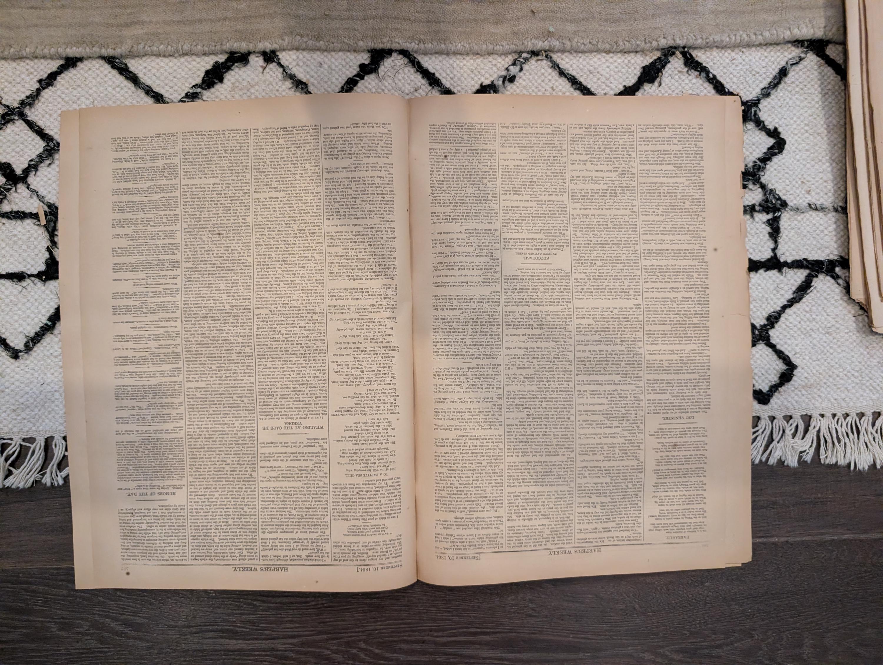 1864 Forrest's Memphis Raid Harper's Weekly September 10 Mobile Bay Victory