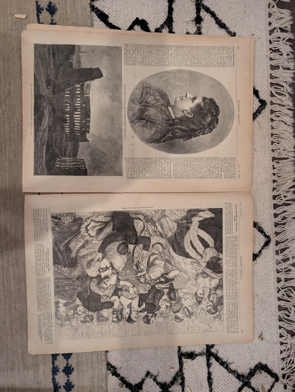 1872 Livingstone Stanley Expedition Harper's Weekly July 27 Thomas Nast