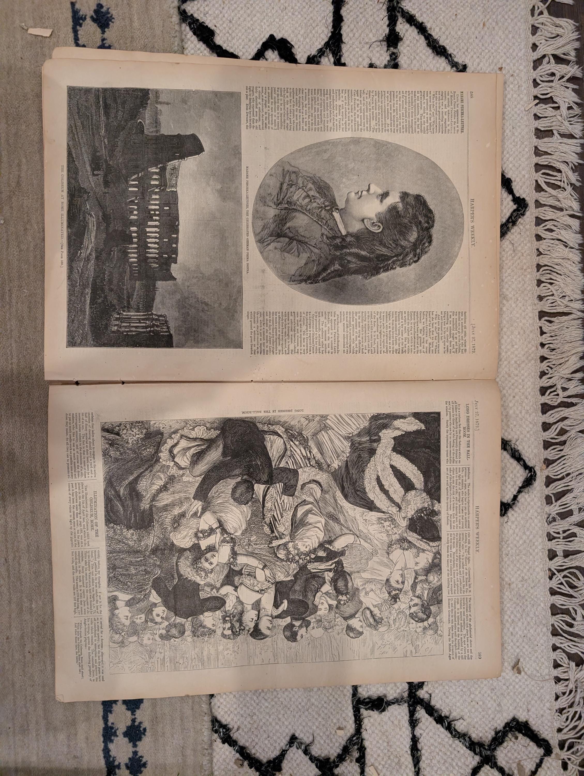 1872 Livingstone Stanley Expedition Harper's Weekly July 27 Thomas Nast