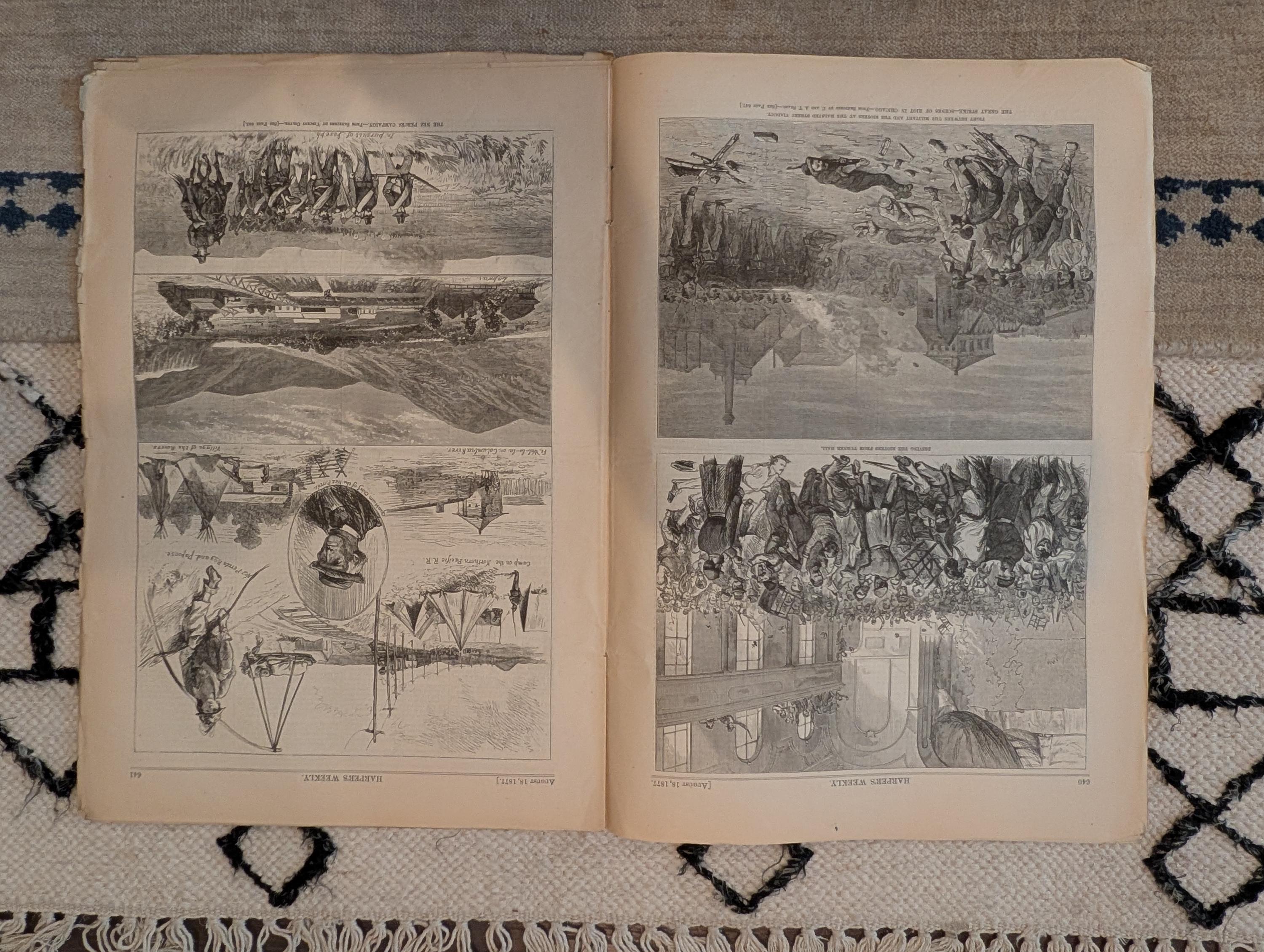 1877 Great Railroad Strike Chicago, Nez Perce Pursuit, Niagara — Aug 18