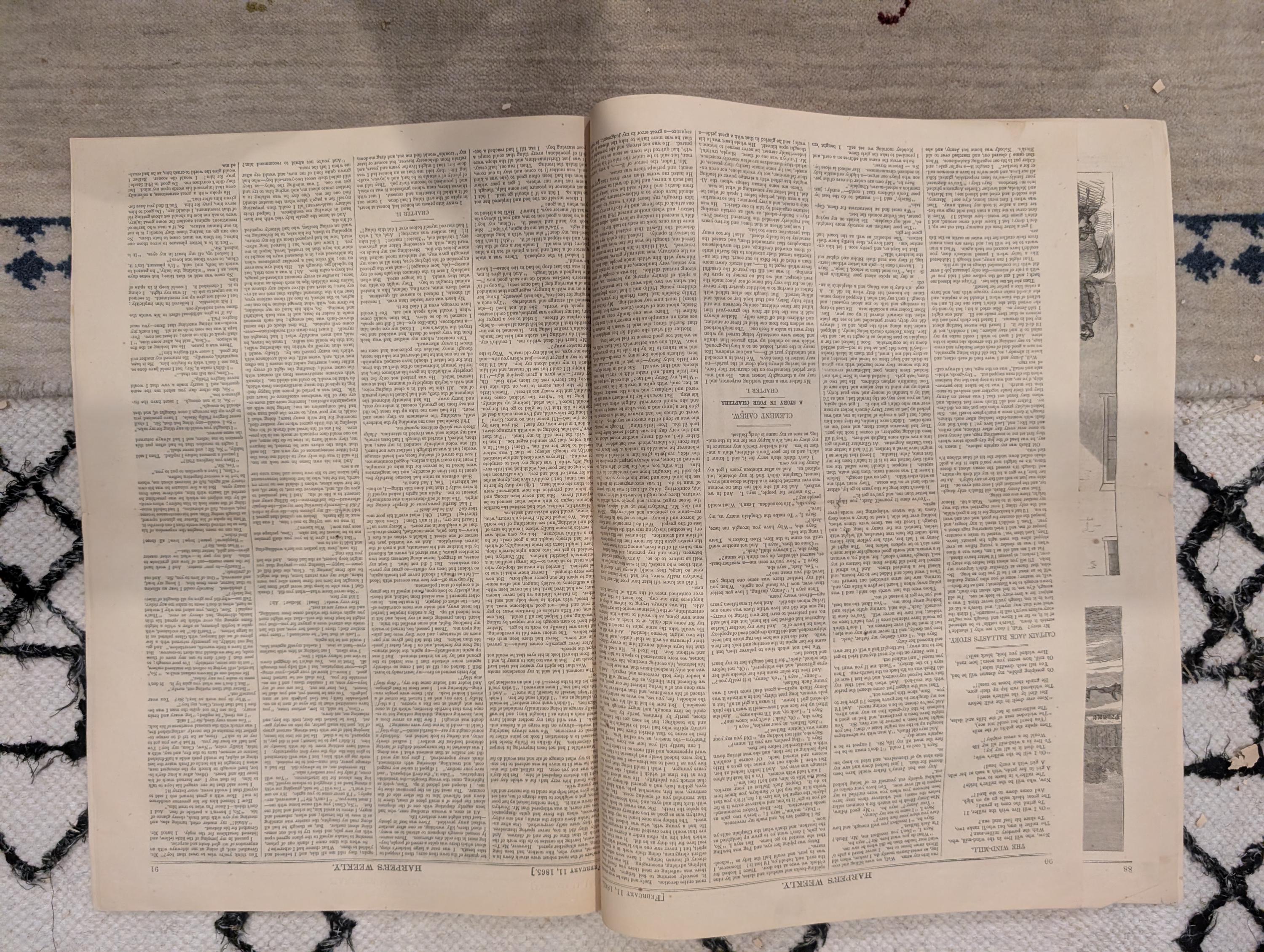 1865 Sherman's Savannah Review Harper's Weekly Feb 11 Smithsonian Fire