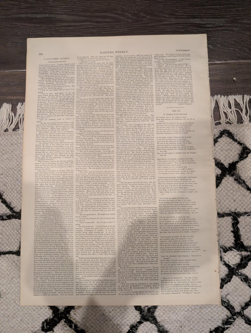 Harper’s Weekly – May 28, 1887 – Chicago Front Page, Decoration Day Centerfold, Rural Pennsylvania Auction, Broadway Elevated Railroad