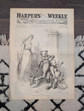 1881 Nast "The Spoil-Ed," Immigrant Train West, East River Docks, Albania — Jun 11