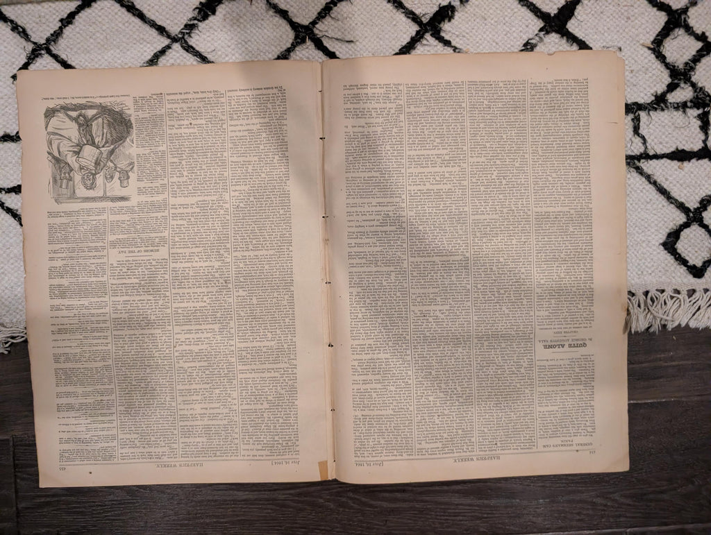 1864 Grant at Headquarters Harper's Weekly July 16 Thomas Nast Our Flag