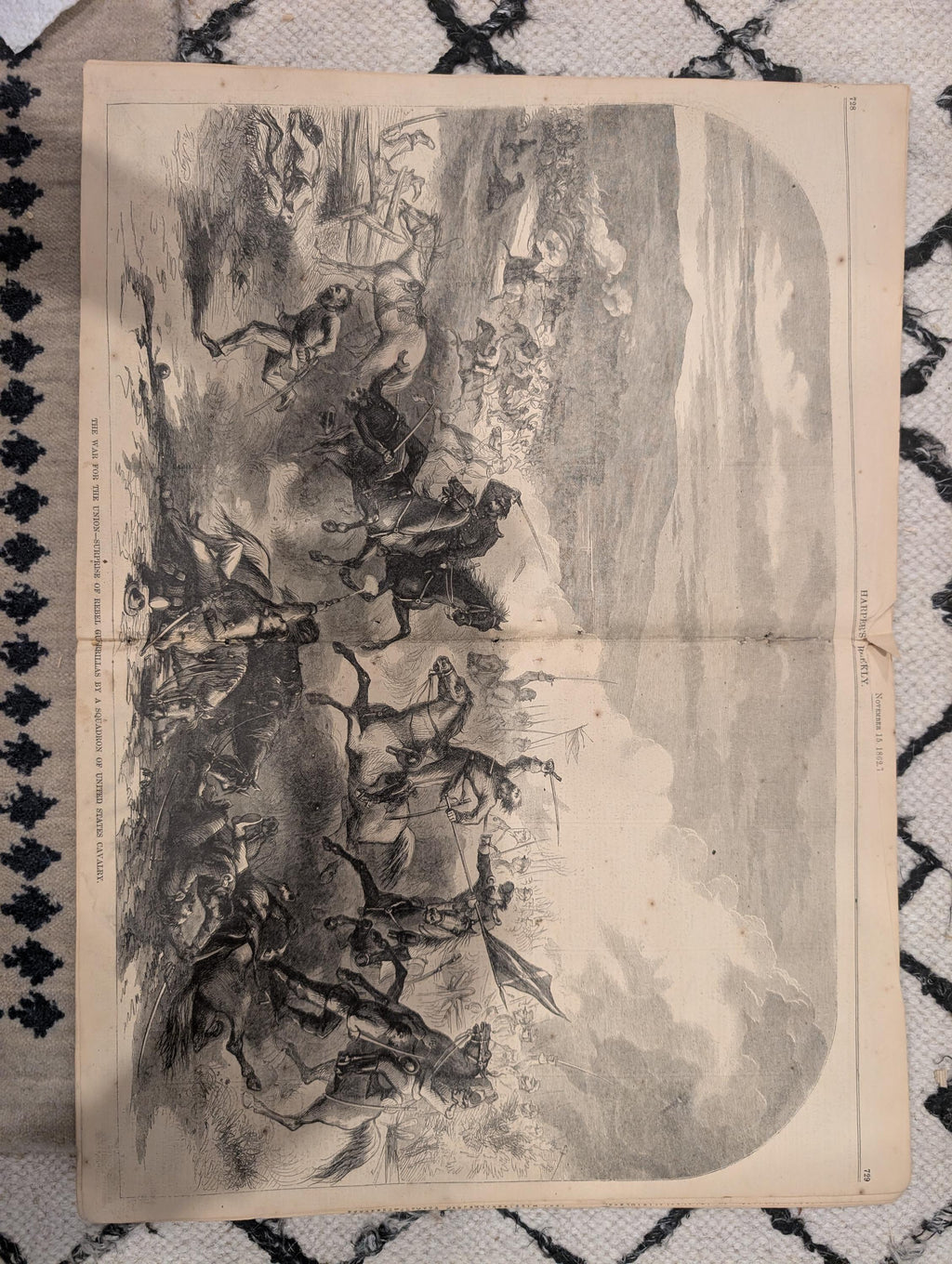 Harper’s Weekly, November 15, 1862 – Winslow Homer “Sharpshooter on Picket Duty,” Capitol Dome Under Construction – Civil War Newspaper
