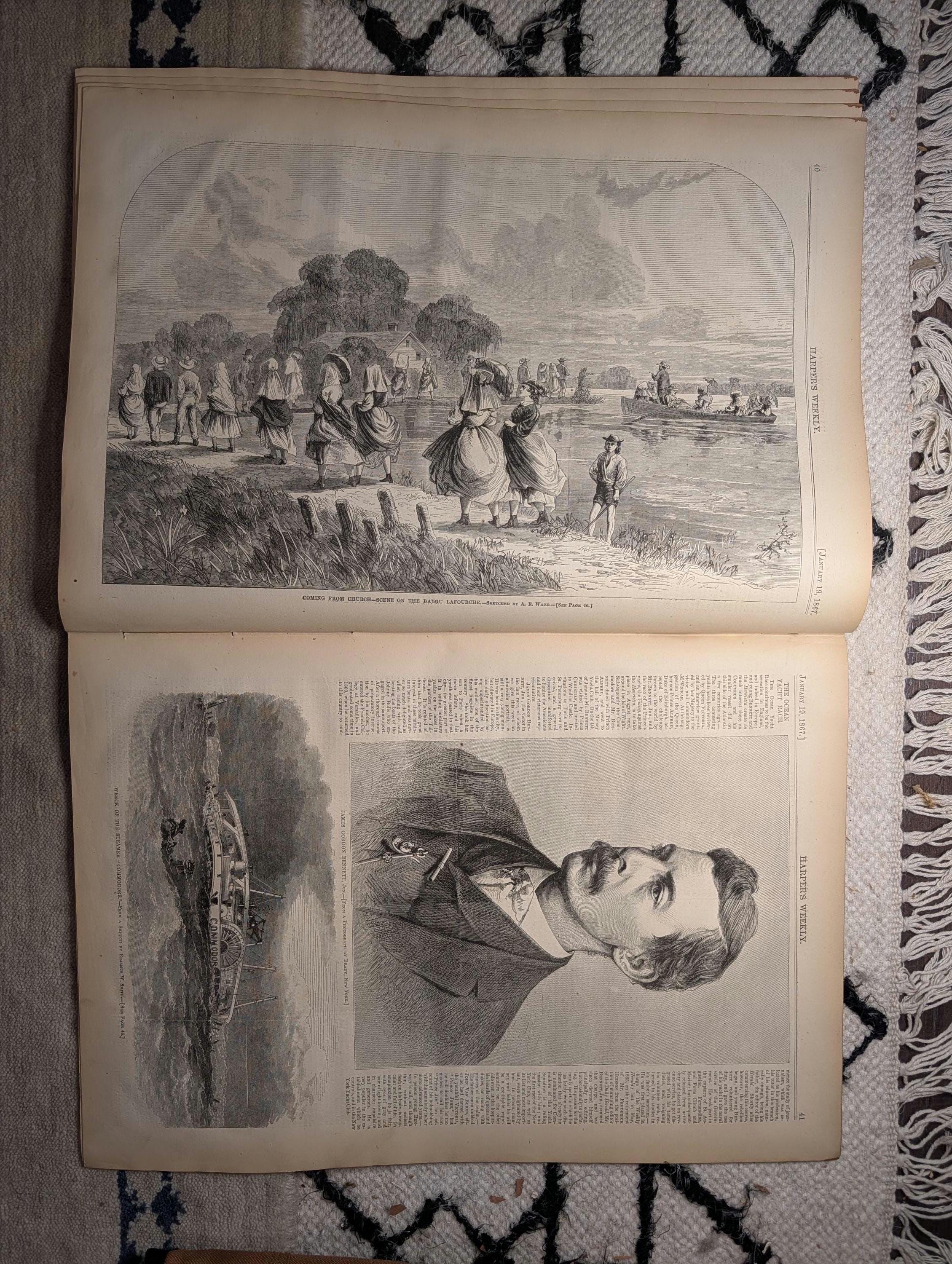 1867 Bayou LaFourche Church Scene, Bennett Jr., Louisiana Creole — Jan 19