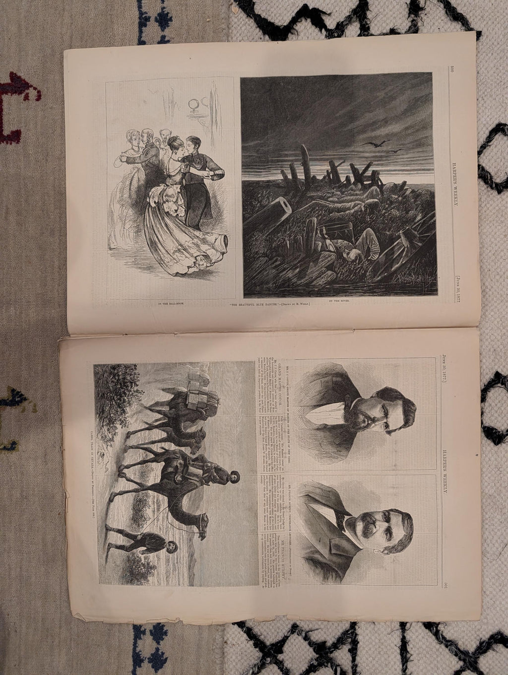 1877 Camel Train Nevada, Nast Britannia & Grant, Sukhum Black Sea — Jun 30