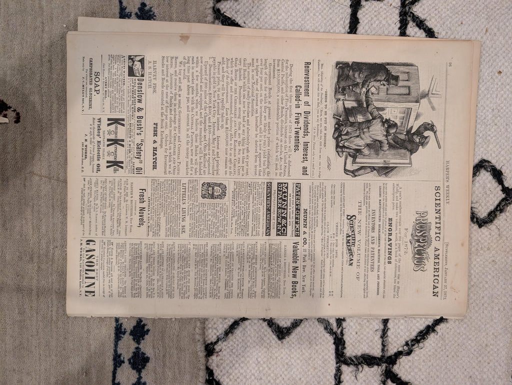 1872 Ku Klux Klan Harper's Weekly January 27 Mormons Brigham Young