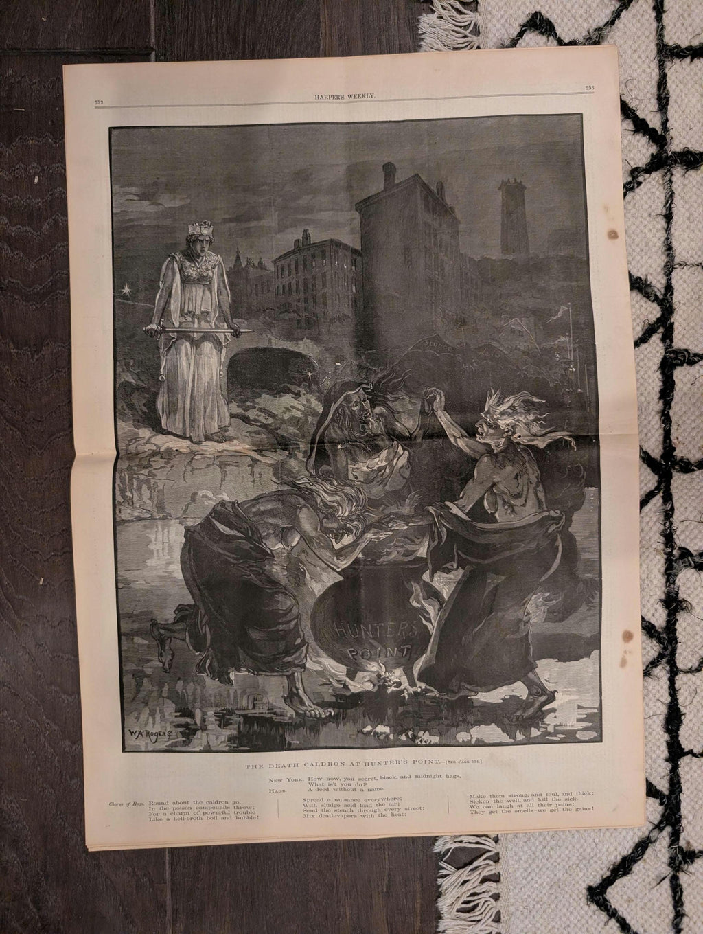 1881 Longshoremen NYC, Garfield Bullet Located, Hunter's Point Caldron, Nast — Aug 13
