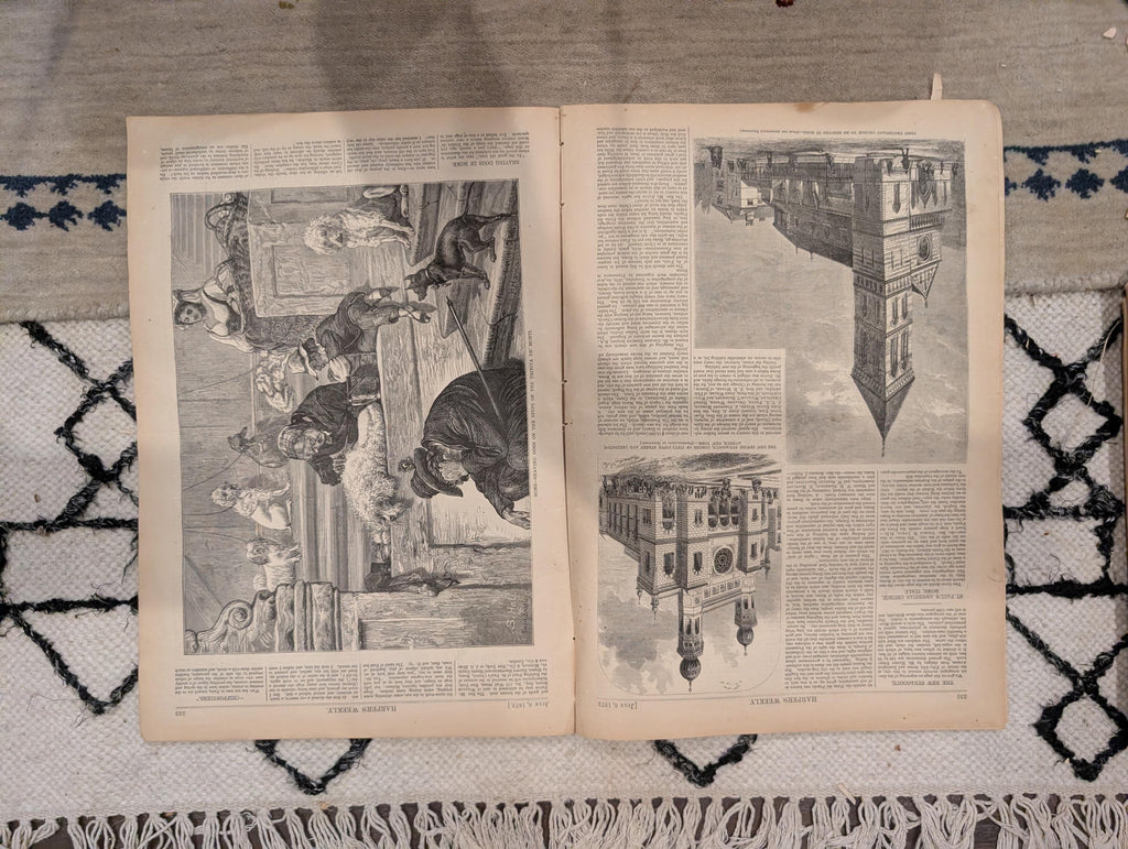 1872 Central Synagogue NYC Harper's Weekly July 06 Winslow Homer Making Hay