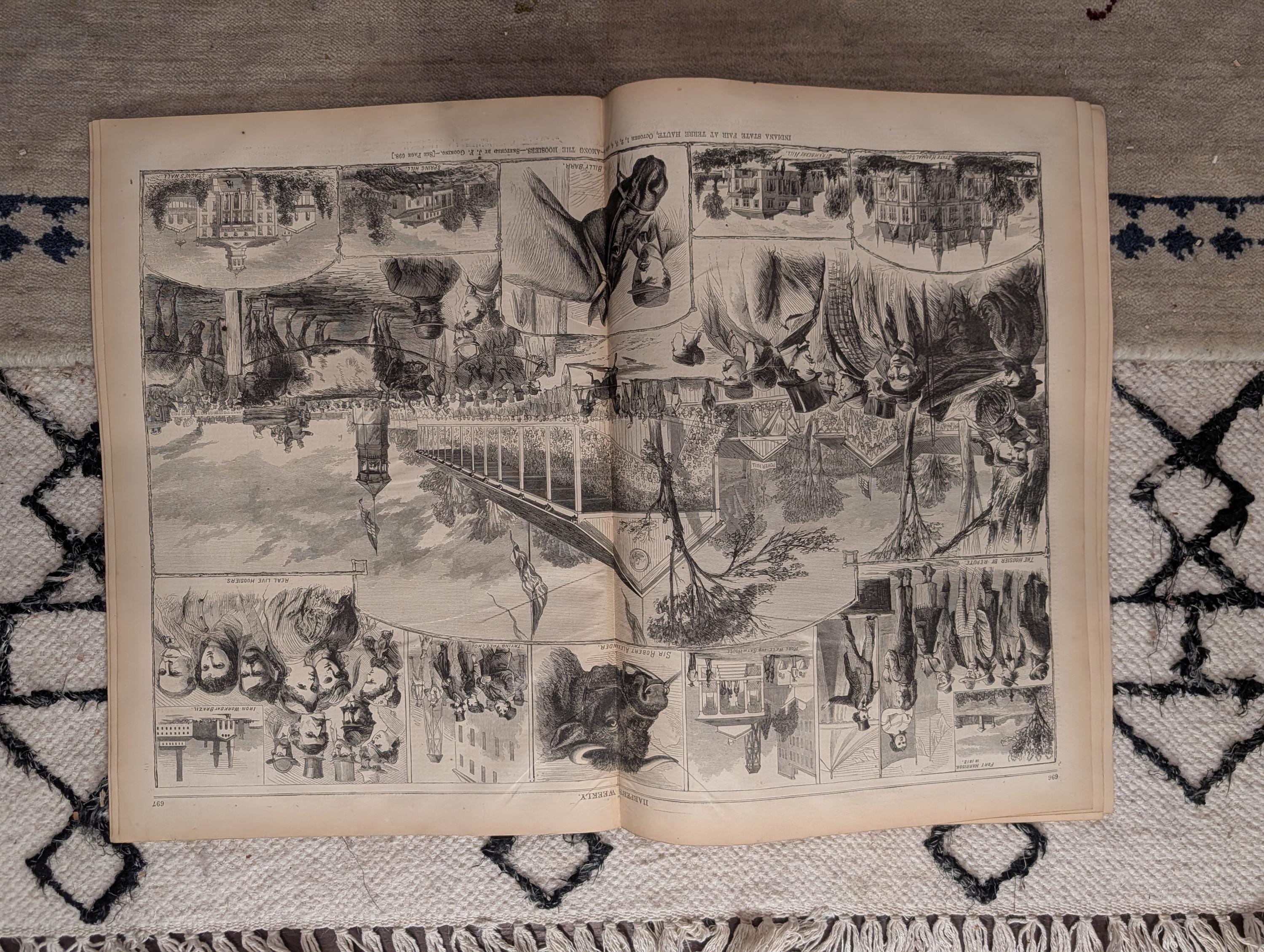 1867 Overland Pony Express, Ute & Snake Indians, Indiana State Fair — Nov 2