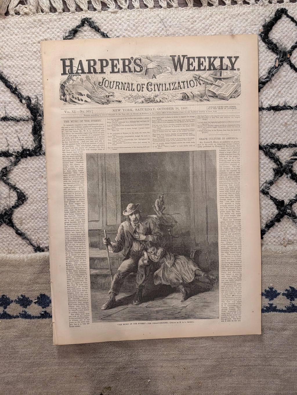 1867 Baseball Champion Nine Morrisania, San Francisco, Suez Canal — Oct 26