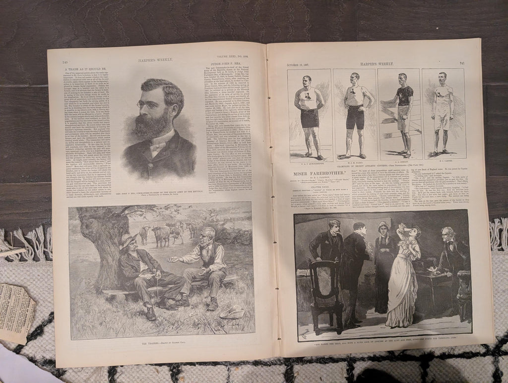 Harper’s Weekly – October 15, 1887 | Bar Harbor Centerfold, Presidential Tour, G.A.R., Munich Oktoberfest
