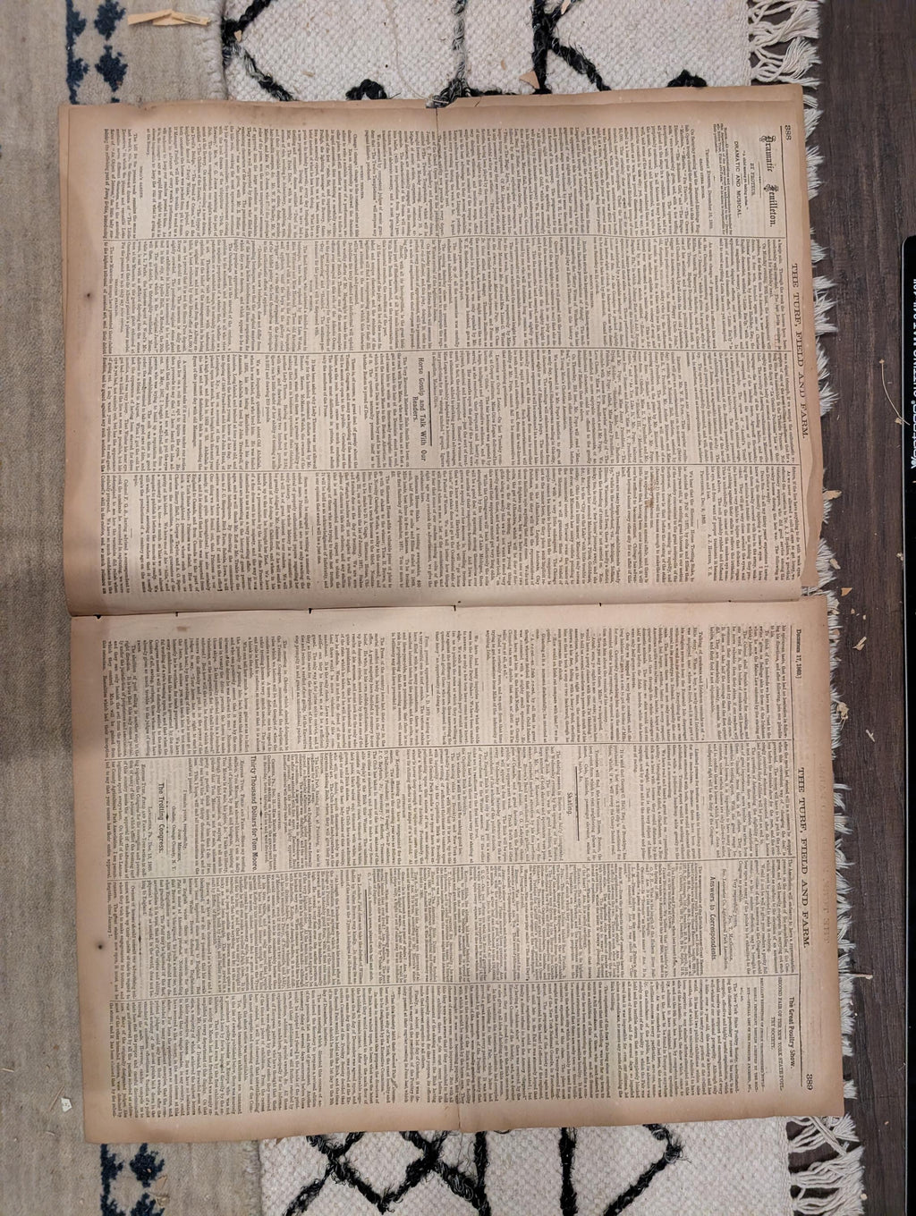 1869 Turf Field and Farm — Baseball Convention, English Derby, Chess, Horse Racing, Dec 17
