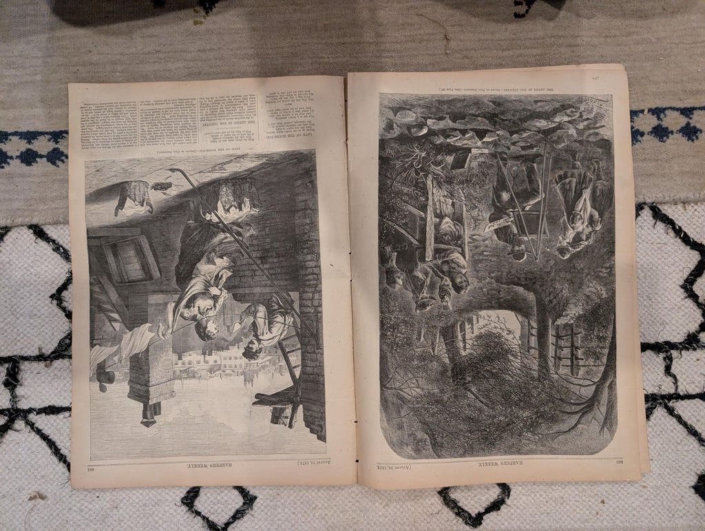1872 Uncle Sam Nast Harper's Weekly Aug 24 Grant Exodus KKK