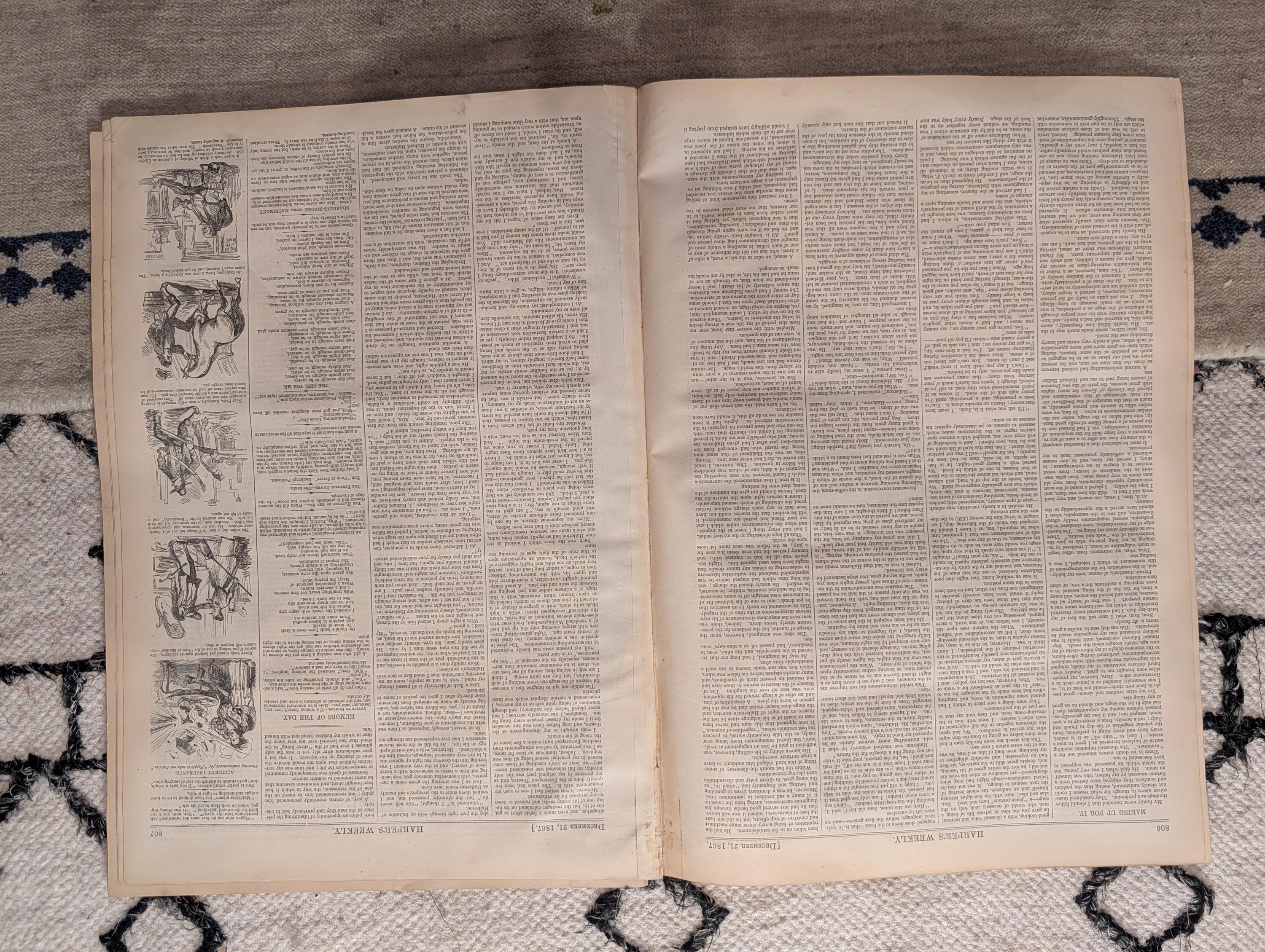 1867 Winslow Homer "Homeward Bound" Centerfold, James Watt, Dickens — Dec 21