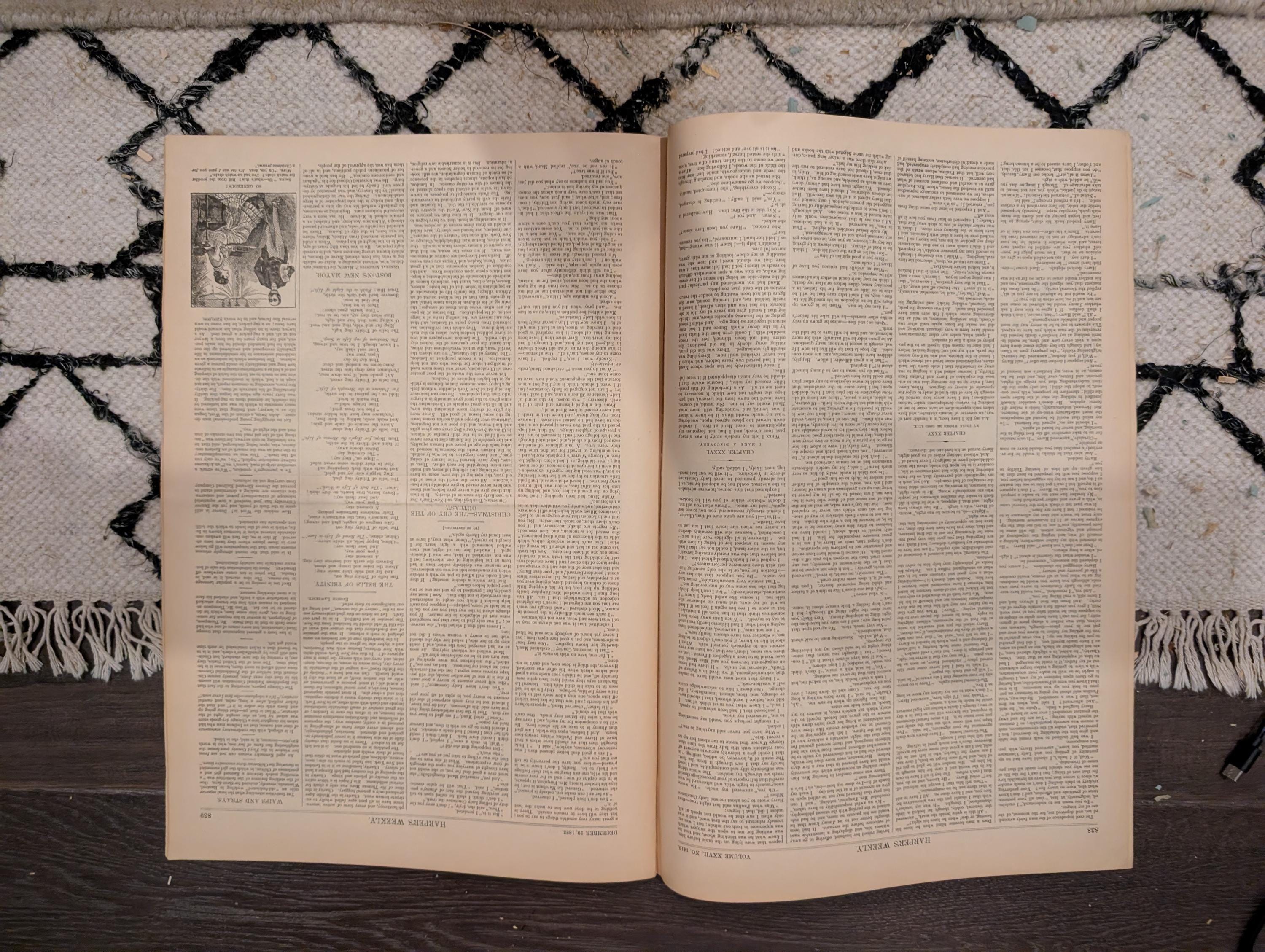 Harper's Weekly 1883 Christmas Morning Dec 29 Soudan War Broadway Blockade