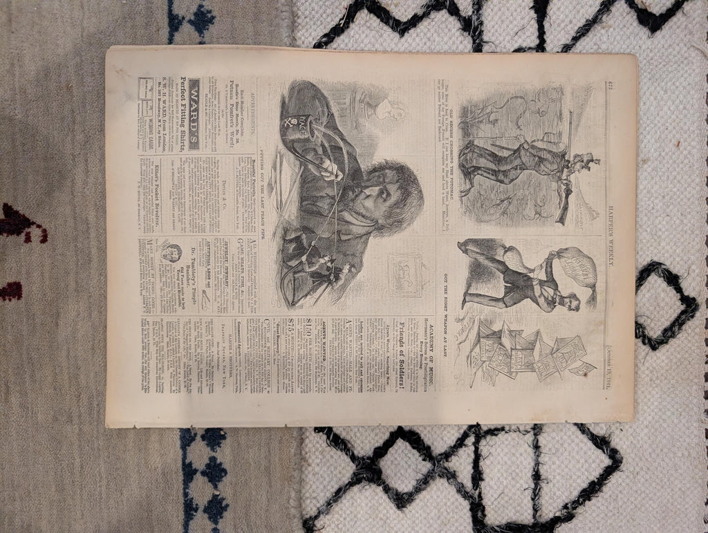 1861 War Map of Kentucky Harper's Weekly Oct 19 Ironclad Sherman Louisville