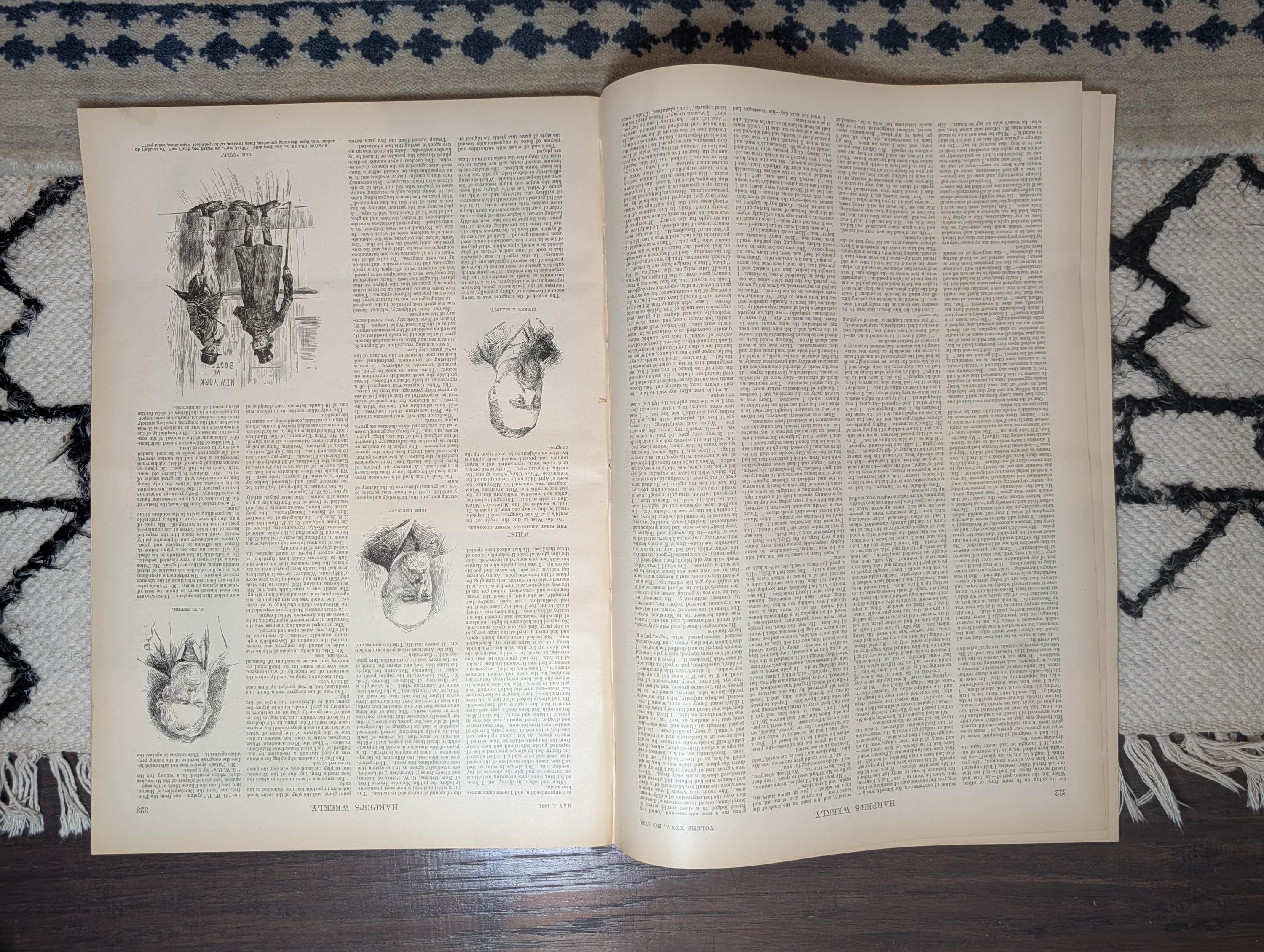 1891 Melbourne Australia 8 Views, Central Park Centerfold, Columbian Expo May 2