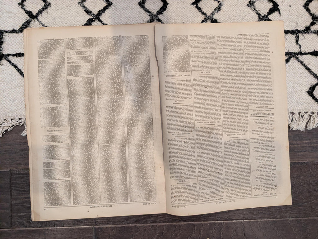 Harper's Weekly 1864 William T. Sherman March 12 Slaves Succoring Union Officers