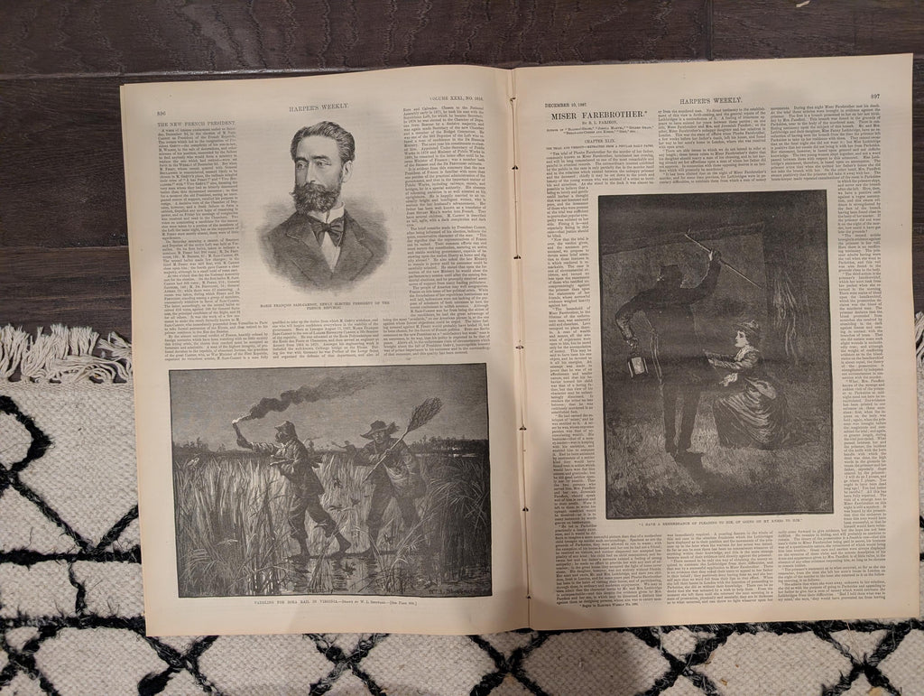 Harper’s Weekly – December 10, 1887 – Electric Subways • Atlantic Storm • Yale Football Supplement Included
